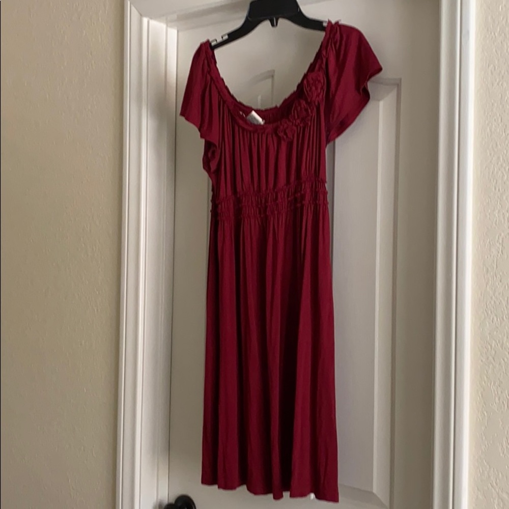 Max studio red dress L